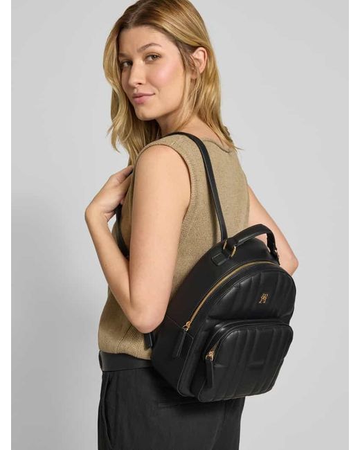 Tommy Hilfiger Black Rucksack mit gesteppter Oberfläche