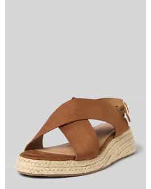 ONLY Wedges Met Open Tenen in het Brown