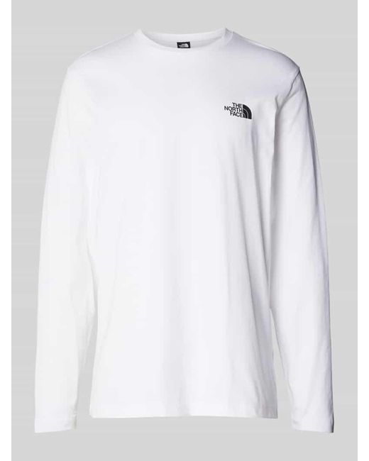 The North Face Longsleeve Mit Label-Print in White für Herren