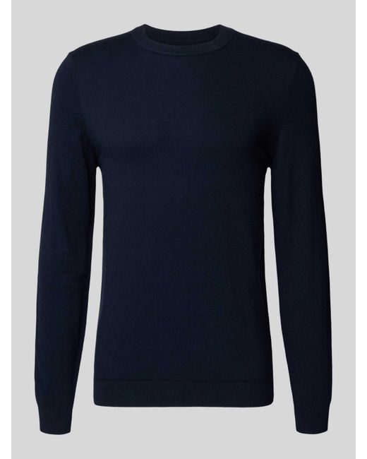 Mcneal Gebreide Pullover Met Kasjmier in het Blue voor heren