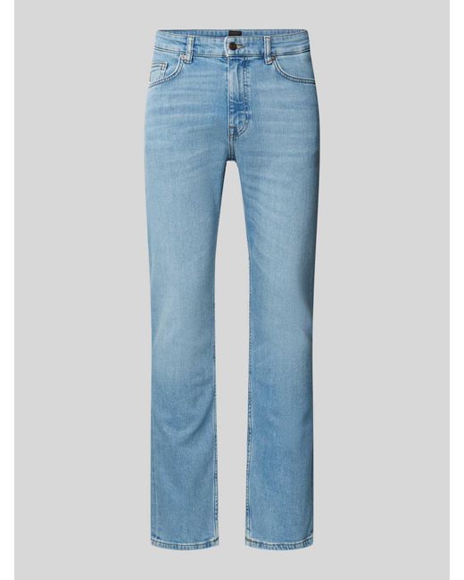 Boss Slim Fit Jeans mit Label-Detail Modell 'DELAWARE' in Blue für Herren