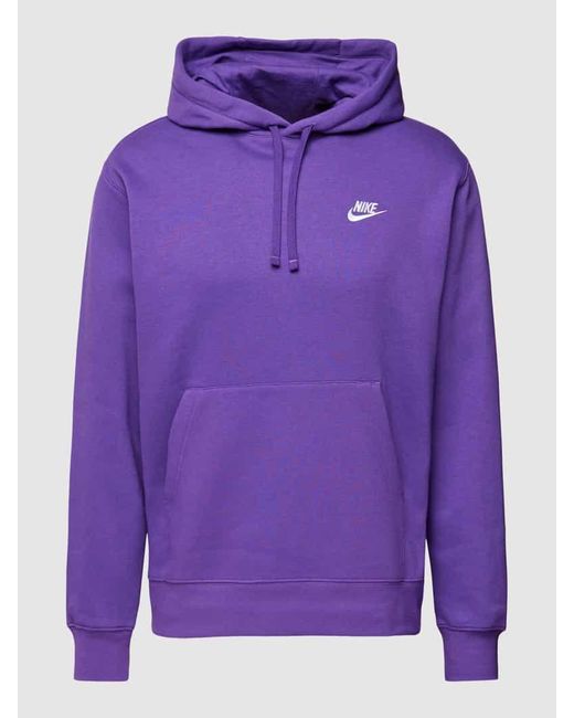 Nike Hoodie mit Label-Stitching Modell 'NSW CLUB' in Purple für Herren