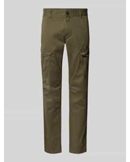 PME LEGEND Slim Fit Cargobroek Met Logostitching in het Green voor heren