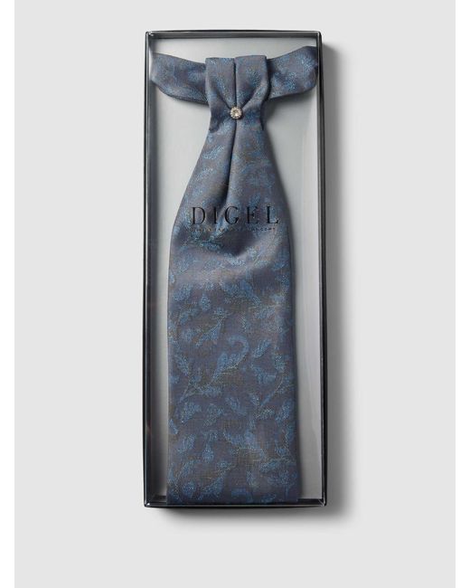 DIGEL Krawatte mit Label-Detail Modell 'Lei' in Blue für Herren