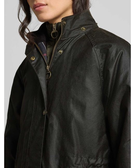Barbour Regular Fit Gewaxte Lange Jas Van Puur Katoen, Model 'Long Cannich' in het Black