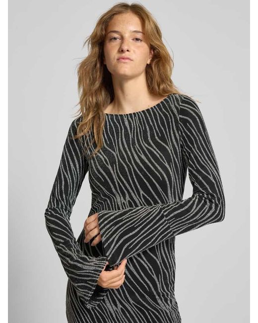Noisy May Black Minikleid mit Trompetenärmeln Modell 'GILLY'