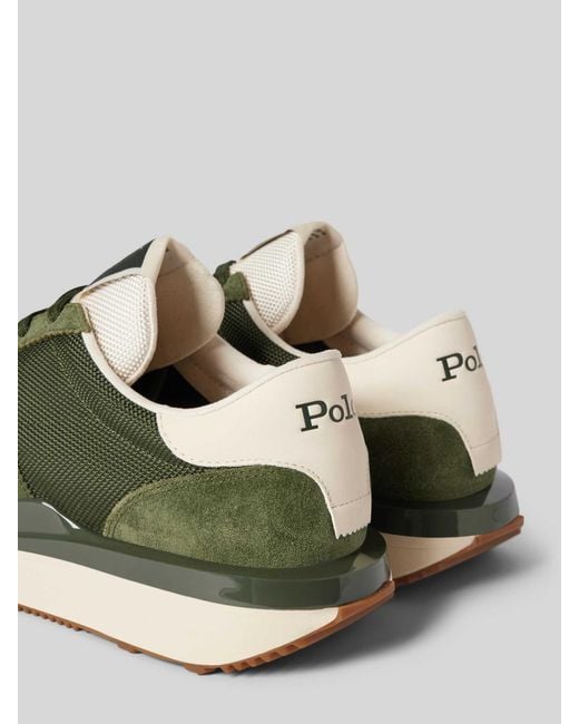 Polo Ralph Lauren Sneakers Met Labelstitching in het Green voor heren