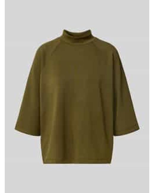 Soya Concept Sweatshirt Met Opstaande Kraag En 1/2-Mouwen, Model 'Banu' in het Green