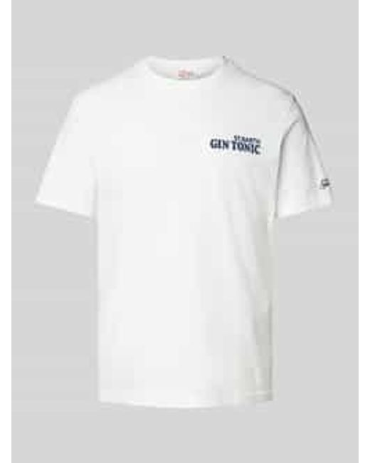 Mc2 Saint Barth T-shirt Met Ronde Hals in het White voor heren
