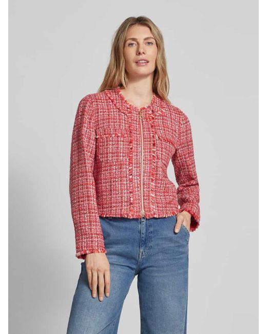 Betty Barclay Red Blazer mit Zweiwege-Reißverschluss