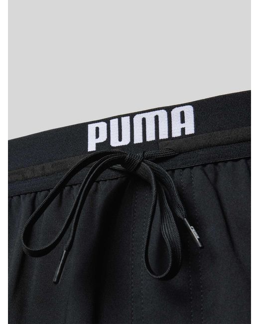 PUMA Zwembroek Met Elastische Band Met Logo in het Black voor heren