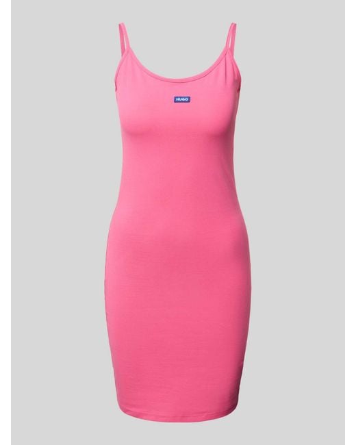 HUGO Mini-jurk Met Labelbadge in het Pink