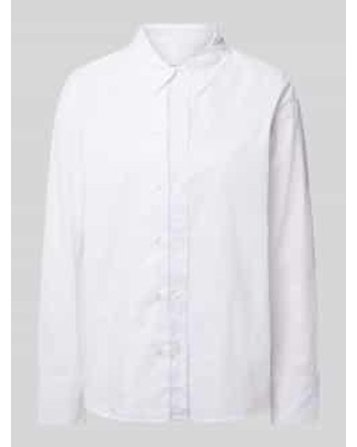 Samsøe & Samsøe Regular Fit Overhemdblouse Met Knoopsluitingen, Model 'Salasa' in het White