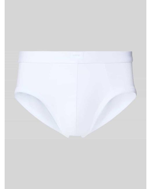 Mey Slip mit elastischem Bund und Label-Patch in White für Herren