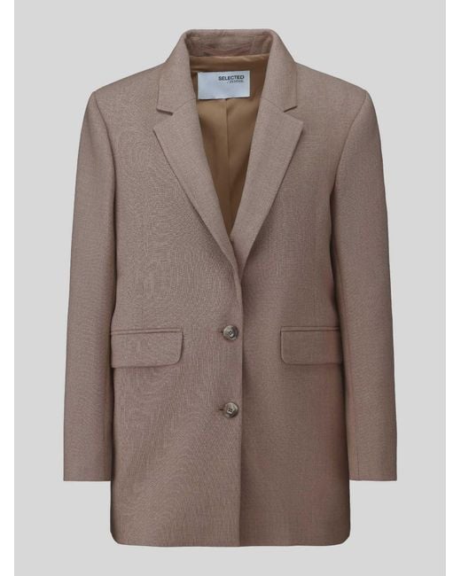 SELECTED Lange Blazers in het Brown