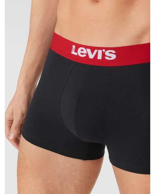 Levi's Trunks Mit Elastischem Logo-Bund Modell 'Solid Basic Trunk' in Red für Herren