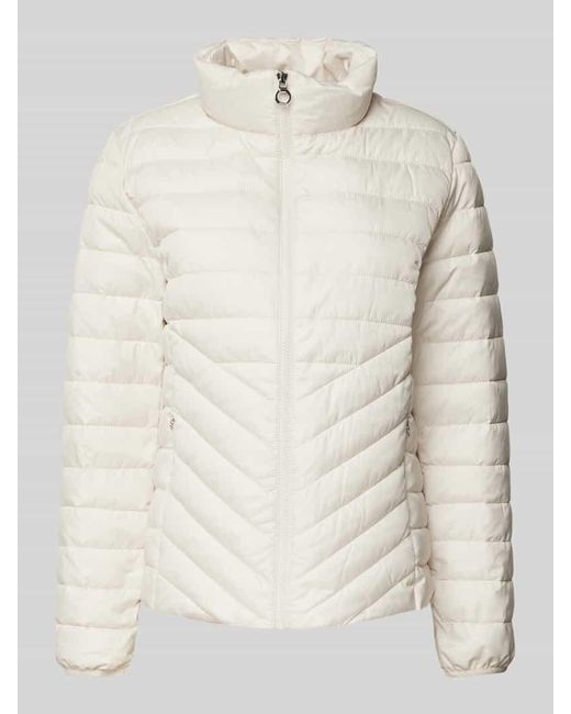 S.oliver Natural Regular Steppjacke Mit Nahtreißverschlusstaschen