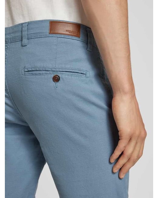 Jack & Jones Regular Fit Shorts mit Strukturmuster Modell 'FURY' in Blue für Herren