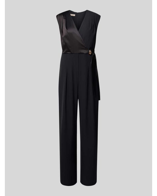 Rinascimento Jumpsuit Met V-Hals in het Blue