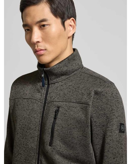 Lerros Sweatjacke mit Stehkragen in Gray für Herren