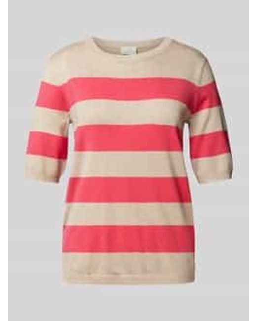 Kaffe Gebreide Pullover Met 1/2-mouwen in het Pink