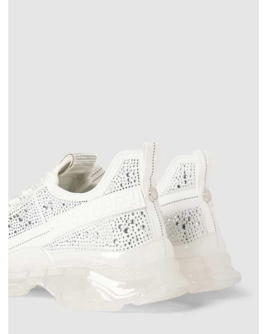 Steve Madden Sneaker mit Ziersteinbesatz Modell 'MAXIMA-R' in White für Herren