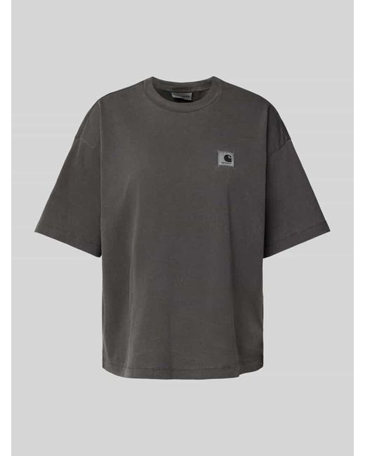 Carhartt Gray Oversized T-Shirt mit Label-Patch Modell 'NELSON'