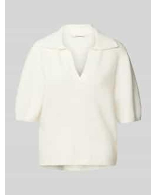 Gestuz Gebreide Pullover Met 1/2-mouwen in het Natural