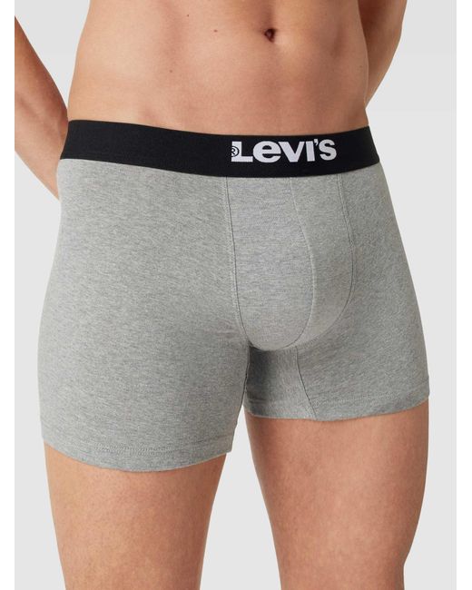 Levi's Boxershort Met Labeldetail in het Gray voor heren