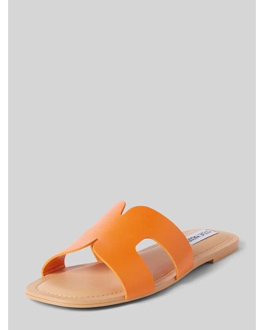 Steve Madden Orange Slides mit breiter Schaftbrücke Modell 'ZARNIA'