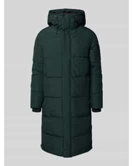 Icepeak Gewatteerde Lange Jas Met Capuchon En Steekzakken, Model 'Ardek' in het Green voor heren