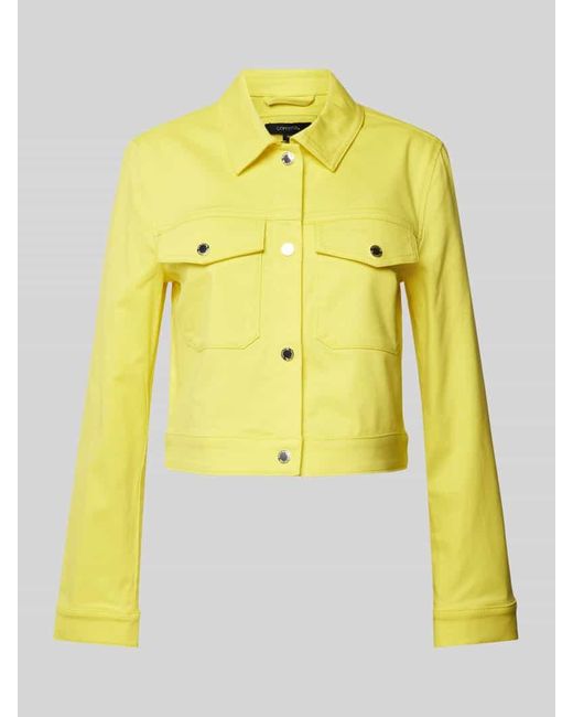 Comma, Yellow Jeansjacke mit Brusttaschen