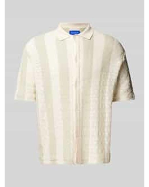 Jack & Jones Regular Fit Vrijetijdsoverhemd Met Polokraag in het Natural voor heren