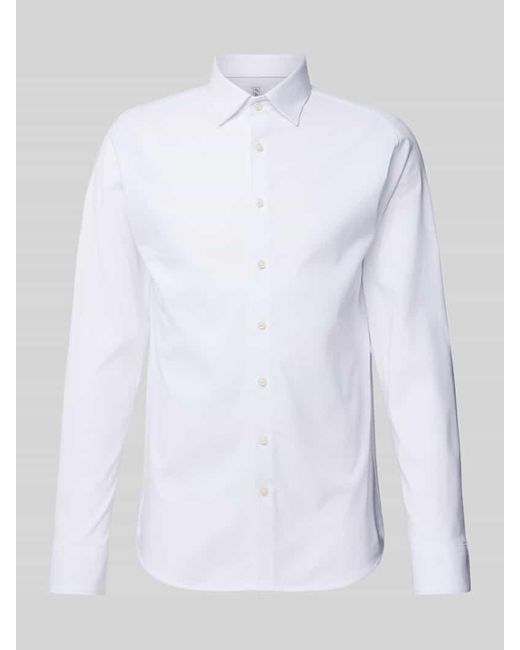 DESOTO Slim Fit Business-Hemd mit Kentkragen in White für Herren
