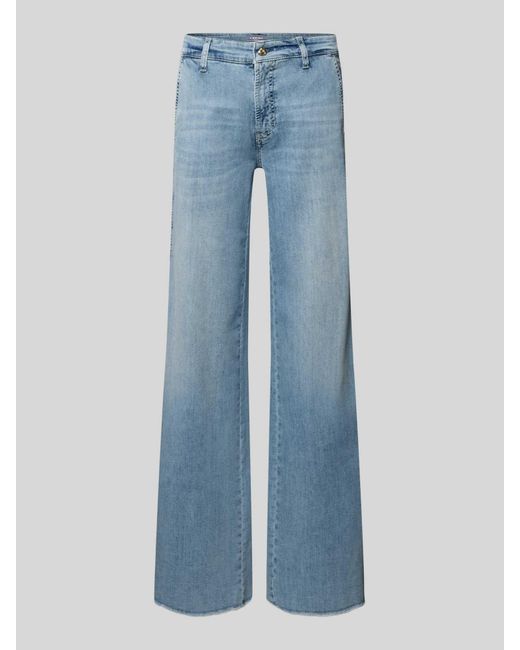Cambio Regular Fit Jeans mit Gürtelschlaufen Modell 'ALEC' in Blue für Herren