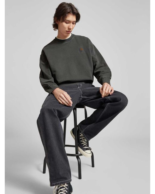 Carhartt Sweatshirt Met Labeldetail in het Gray voor heren