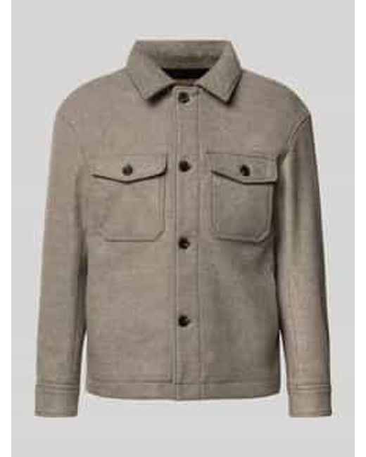 SELECTED Regular Fit Jack Met Wol, Model 'Mitch' in het Gray voor heren