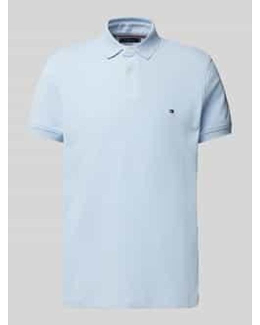 Tommy Hilfiger Regular Fit Poloshirt Van Katoenmix in het Blue voor heren