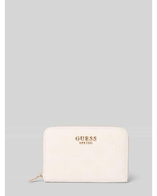 Guess Natural Portemonnaie mit Label-Detail Modell 'PHOEBE'