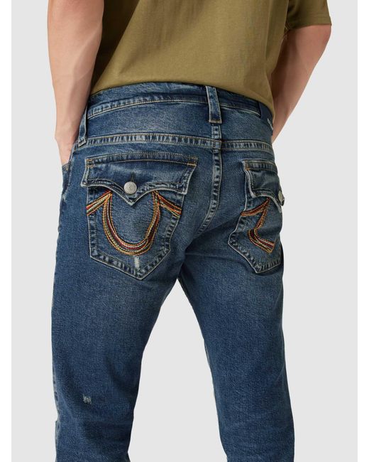True Religion Jeans im Destroyed-Look Modell 'Marco' in Blue für Herren