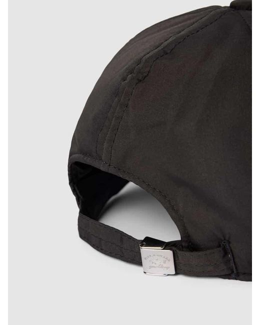Paul & Shark Cap mit Label-Detail in unifarbenem Design in Black für Herren