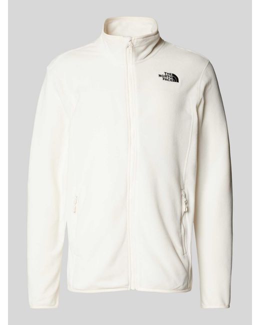 The North Face Sweatjack Met Opstaande Kraag in het Natural voor heren