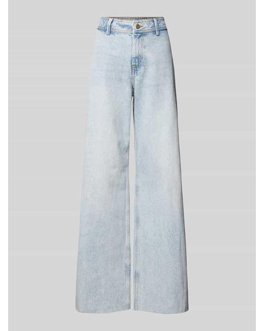 Noisy May Blue Regular Fit Jeans mit Gürtelschlaufen Modell 'AMY'