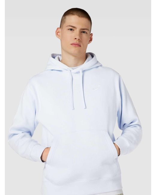 Nike Hoodie Met Labelstitching in het White voor heren