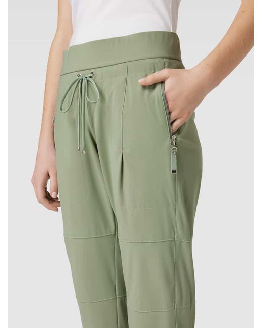 RAFFAELLO ROSSI Green Hose mit seitlichen Reißverschlusstaschen Modell 'CANDY'