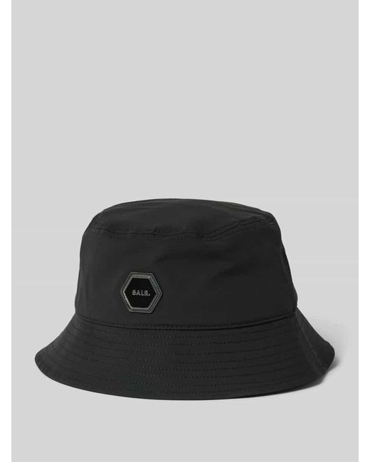 BALR Bucket Hat mit Label-Badge Modell 'Hex-Series' in Black für Herren