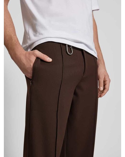 EightyFive Stoffhose mit Nahtreißverschlusstaschen in Brown für Herren