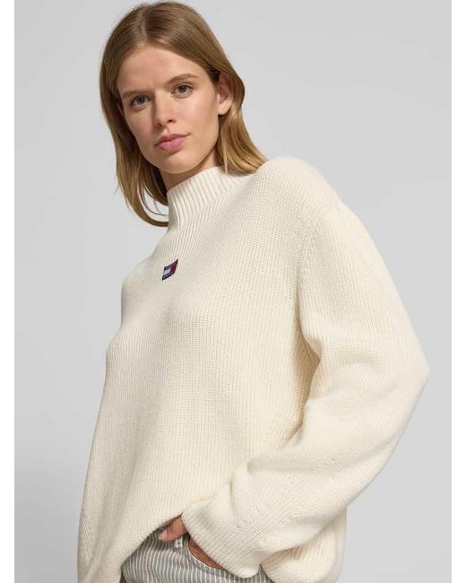 Tommy Hilfiger Natural Relaxed Fit Strickpullover aus reiner Baumwolle