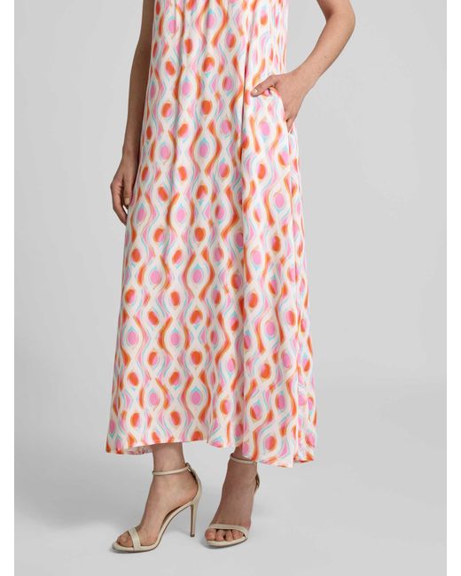 Emily Van Den Bergh Maxi-jurk Met Brede Bandjes in het Pink