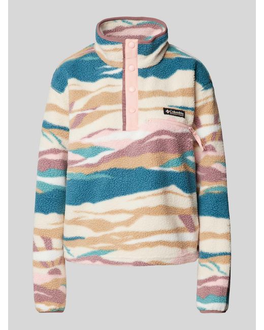 Columbia Sherpa Jacket Met Labelpatch in het Blue